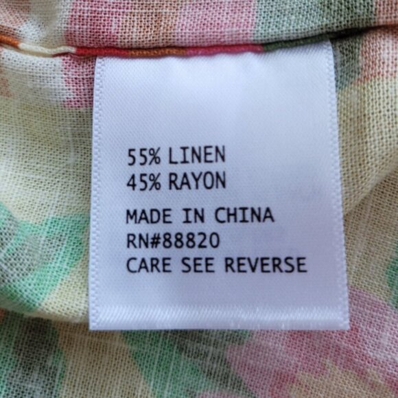 Rachel Roy Linen Rayon Kimono Cover-Up Tropical OS - Picture 12 of 14